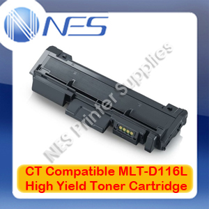 CT Compatible MLT-D116L BLACK High Yield Toner Cartridge for Samsung SL-M2825/SL-M2835/SL-M2875/SL-M2885 (3K)